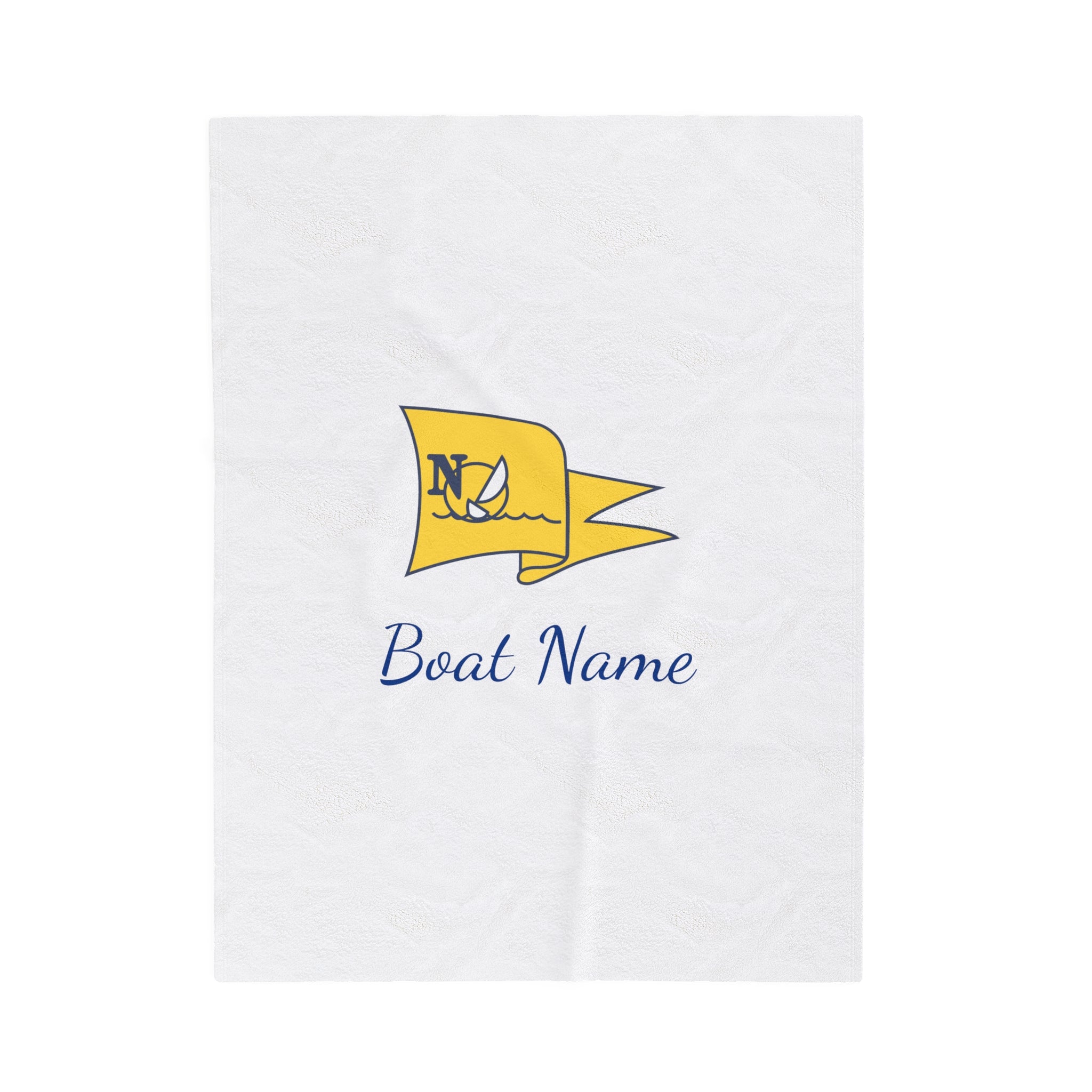 Boat Name + NSYC Velveteen Plush Blanket