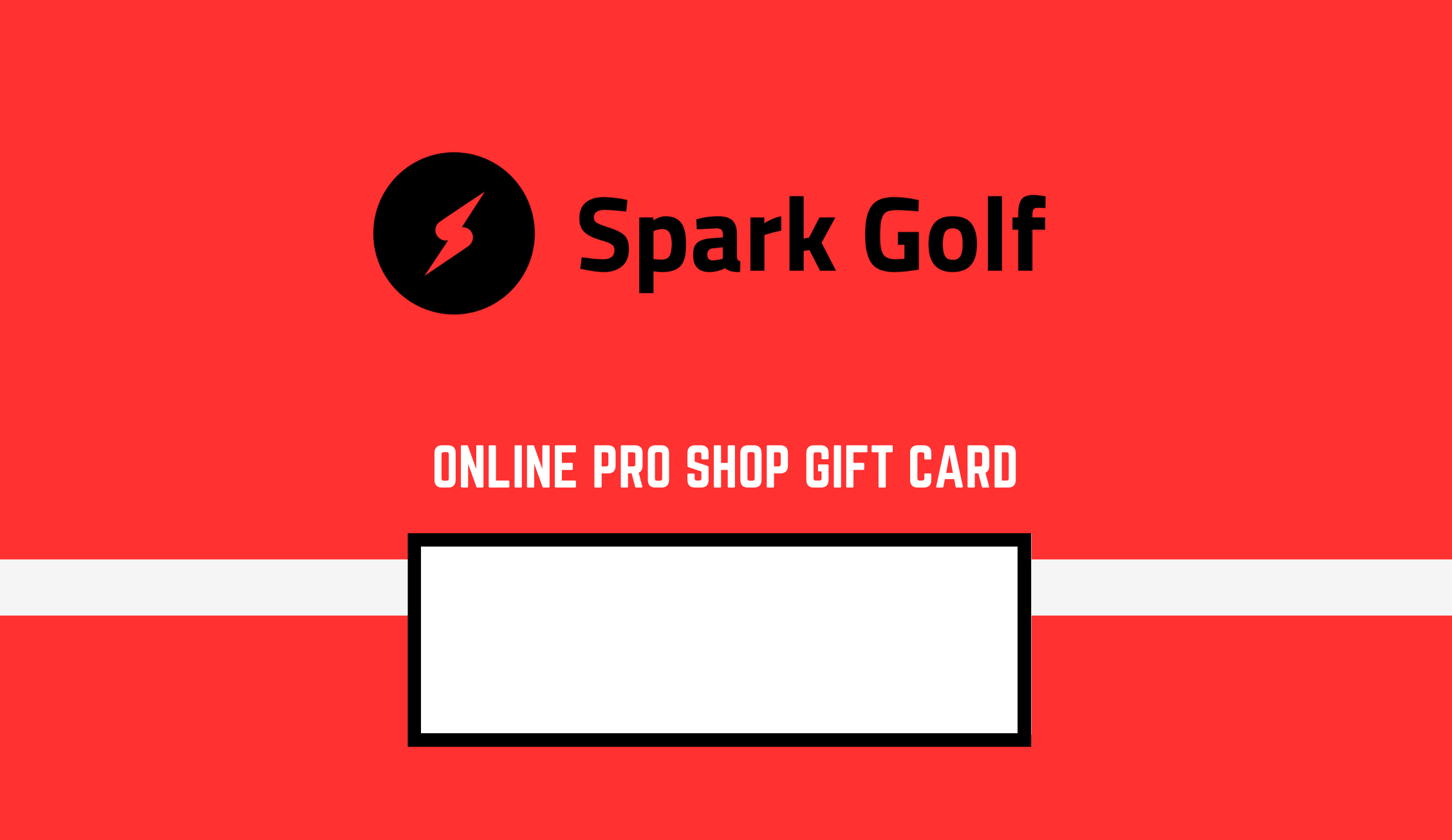 Spark Golf Online Pro Shop Gift Card